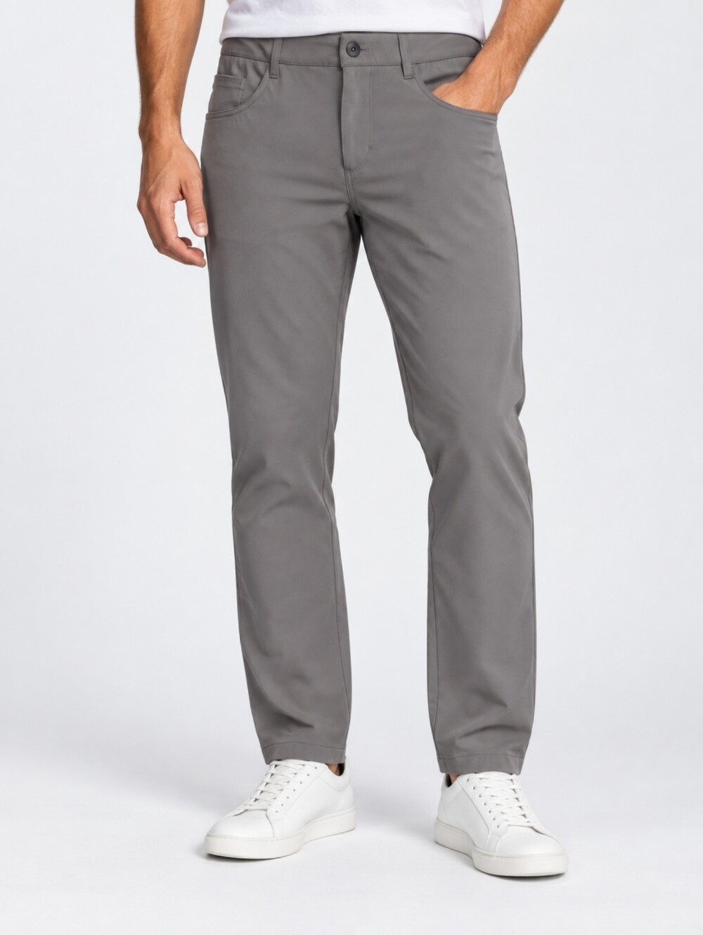 Vuori Meta Pants Men’s 32 Gray Slim Fit Stretch 5 Pocket Performance Travel V430